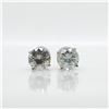 Image 1 : 14K WHITE GOLD MOISSANITE(1.42CT) EARRINGS
