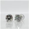 Image 2 : 14K WHITE GOLD MOISSANITE(1.42CT) EARRINGS
