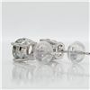 Image 4 : 14K WHITE GOLD MOISSANITE(1.42CT) EARRINGS