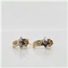 Image 1 : 14K WHITE GOLD DIAMOND(0.06CT)  EARRINGS