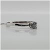 Image 3 : 10K WHITE GOLD DIAMOND(0.19CT)  RING (~SIZE 5.5)
