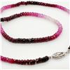 Image 3 : 10K WHITE GOLD FANCY COLOR RUBY(17.52CT) NECKLACE