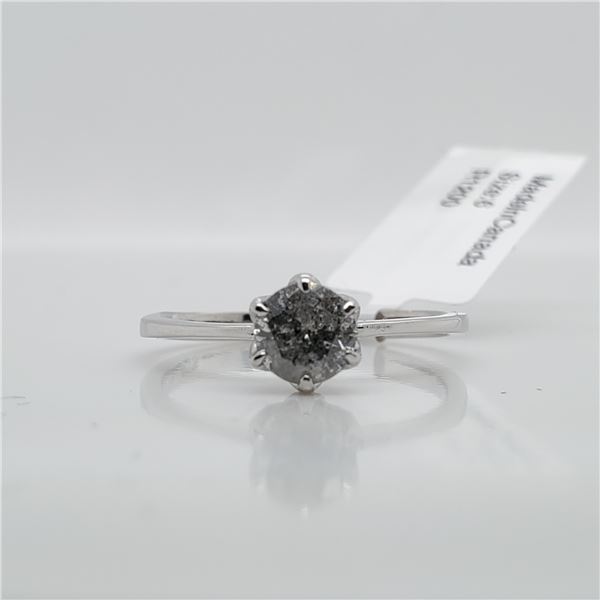 10K WHITE GOLD DIAMOND(0.6CT,I3,H)  RING (~SIZE 6)