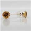 Image 2 : 10K YELLOW GOLD CITRINE(1.2CT)  EARRINGS