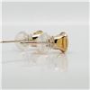 Image 3 : 10K YELLOW GOLD CITRINE(1.2CT)  EARRINGS