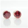 Image 1 : 10K YELLOW GOLD GARNET(1.6CT) EARRINGS
