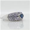 Image 3 : SILVER SAPPHIRE&TANZANITE(1.5CT) RING