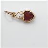 Image 1 : 14K YELLOW GOLD GARNET(0.56CT) PENDANT