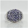 Image 1 : SILVER TANZANITE(1CT)  RING (~WEIGHT 2.7G)