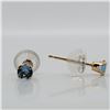 Image 4 : 14K YELLOW GOLD BLUE TOPAZ  EARRINGS