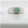 Image 3 : SILVER EMERALD(1.3CT) RING (~WEIGHT 3.2G)