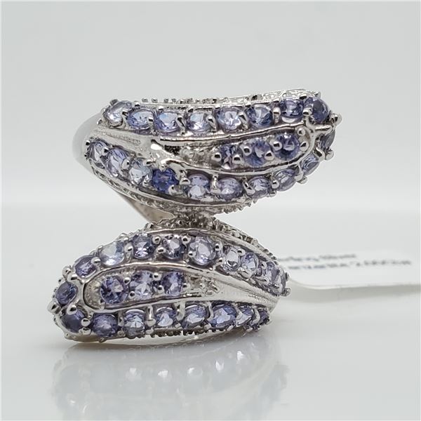 SILVER TANZANITE(2CT) RING
