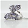 Image 2 : SILVER TANZANITE(2CT) RING