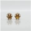 Image 1 : 14K YELLOW GOLD CITRINE(0.16CT) EARRINGS
