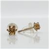 Image 2 : 14K YELLOW GOLD CITRINE(0.16CT) EARRINGS
