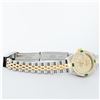Image 7 : Rolex Ladies 2 Tone 18K Quickset Champagne Diamond & Emerald Datejust Wristwatch