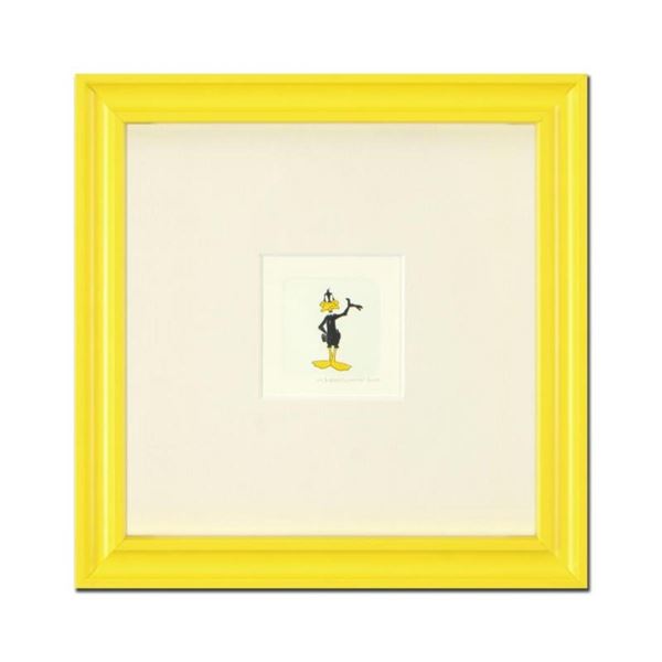 "Daffy Duck" Framed Limited Edition Etching with Hand-Tinted Color and Numbered.