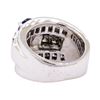 Image 3 : 3.02 ctw Sapphire And Diamond Ring - 14KT White Gold