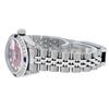 Image 7 : Rolex Ladies Stainless Steel Red Diamond Lugs & Sapphire Datejust Wristwatch