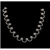 Image 1 : 9.02 ctw Diamond Necklace - 14KT White Gold