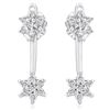 Image 1 : 14k White Gold 0.35CTW Diamond Earrings, (I2-I3/H-I)