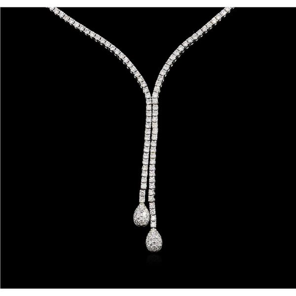 14KT White Gold 1.03 ctw Diamond Necklace