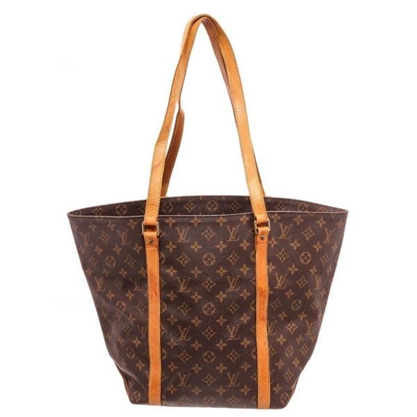 Louis Vuitton Brown Sac Shopping Tote Bag