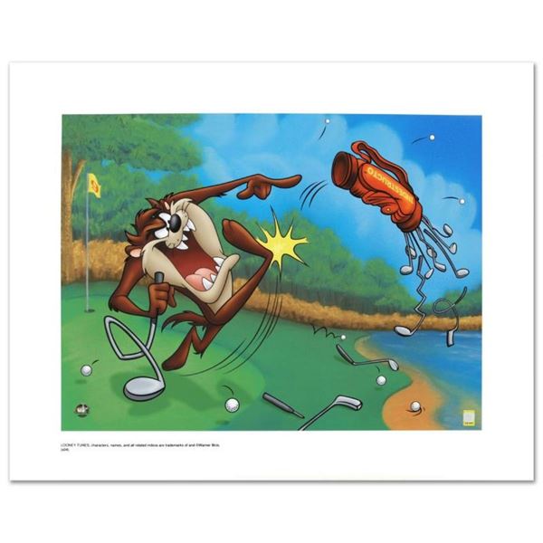 "Terrible Taz Golf" Limited Edition Giclee from Warner Bros., Numbered with Holo
