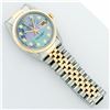 Image 6 : Rolex Mens 2 Tone Tahitian MOP Diamond 36MM Datejust Wristwatch Oyster Perpetual