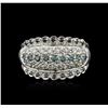 Image 2 : 14KT White Gold 0.62 ctw Diamond Ring