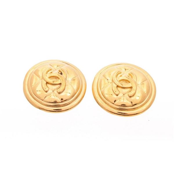 Chanel Gold Lion Earrings