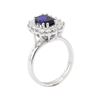 Image 4 : 2.55 ctw Sapphire and Diamond Ring - 14KT White Gold
