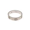 Image 1 : Gucci White Gold Icon Ring US 6.5/It