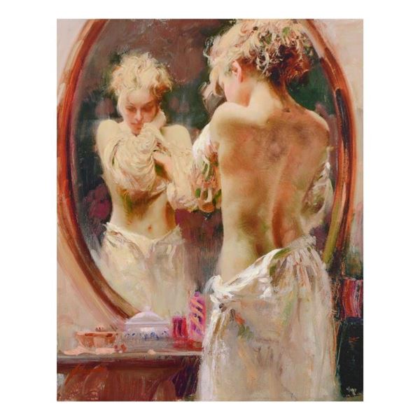 Pino (1939-2010), "Contemplation" Limited Edition Artist-Embellished Giclee on C