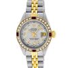 Image 6 : Rolex Ladies 2 Tone Grey Diamond & Ruby 26MM Datejust Wristwatch