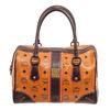 Image 1 : MCM Cognac Visetos Coated Canvas Tote Bag