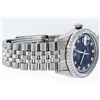 Image 3 : Rolex Mens Stainless Steel Black String Diamond 36MM Oyster Perpetual Datejust