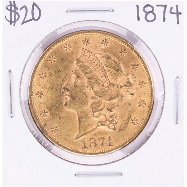 1874 $20 Liberty Head Double Eagle Gold Coin