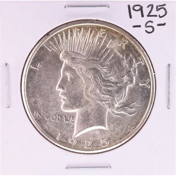 1925-S $1 Peace Silver Dollar Coin