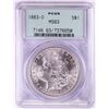Image 1 : 1883-O $1 Morgan Silver Dollar Coin PCGS MS63 Old Green Holder