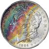 Image 4 : 1884-O $1 Morgan Silver Dollar Coin NGC MS64* Star Amazing Toning