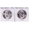 Image 1 : Lot of (2) 1955 "Bugs Bunny" Franklin Half Dollar Coins