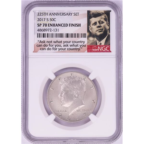 2017-S Proof Kennedy Half Dollar Coin NGC SP70 Enhanced Finish