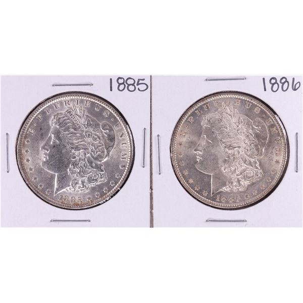 Lot of 1885-1886 $1 Morgan Silver Dollar Coins