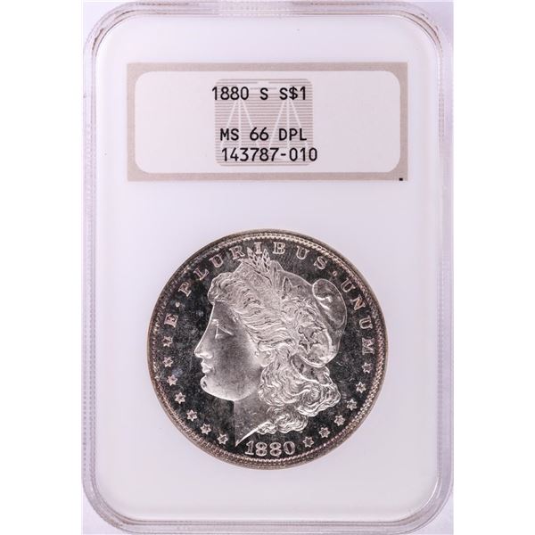 1880-S $1 Morgan Silver Dollar Coin NGC MS66 DPL