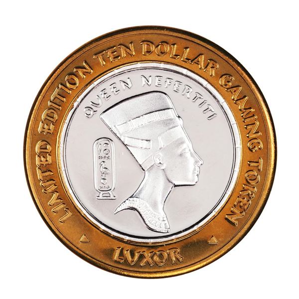 .999 Silver Luxor Las Vegas, Nevada $10 Casino Limited Edition Gaming Token