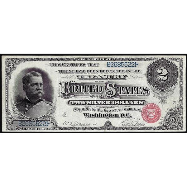 1886 $2 Silver Certificate Note