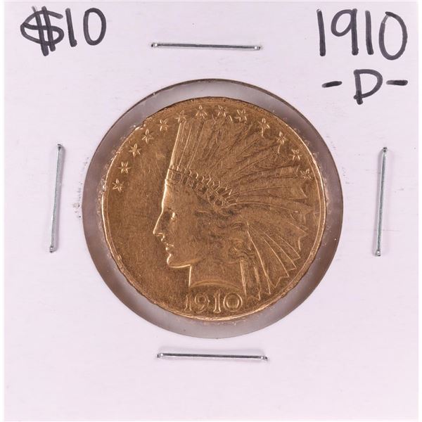 1910-D $10 Indian Head Eagle Gold Coin