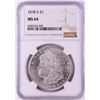 Image 1 : 1878-S $1 Morgan Silver Dollar Coin NGC MS64