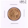 Image 1 : 1852 $5 Liberty Head Half Eagle Gold Coin